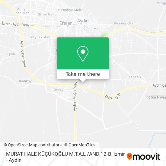 MURAT HALE KÜÇÜKOĞLU M.T.A.L /AND 12-B map
