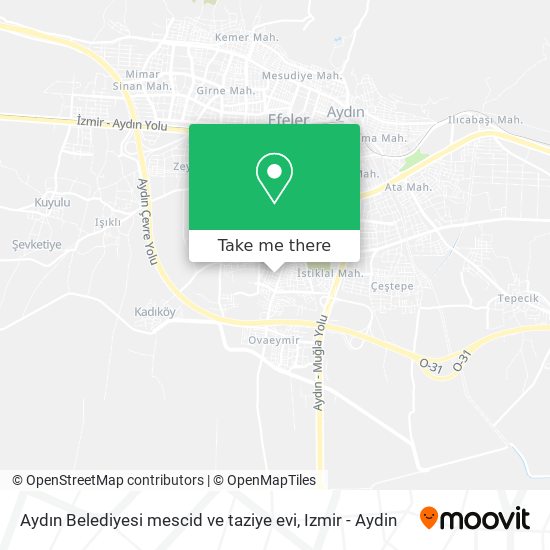 Aydın Belediyesi mescid ve taziye evi map