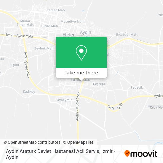 Aydın Atatürk Devlet Hastanesi Acil Servis map