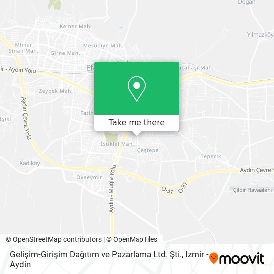 Gelişim-Girişim Dağıtım ve Pazarlama Ltd. Şti. map