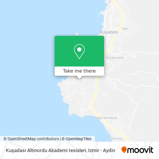 Kuşadası Altınordu Akademi tesisleri map