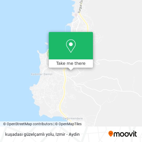 kuşadası güzelçamlı yolu map