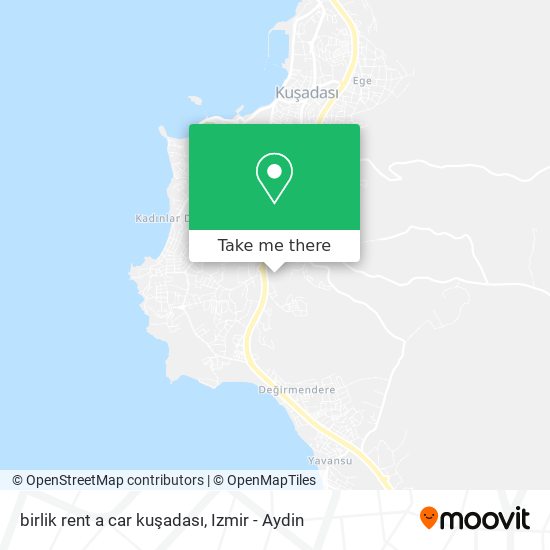 birlik rent a car kuşadası map