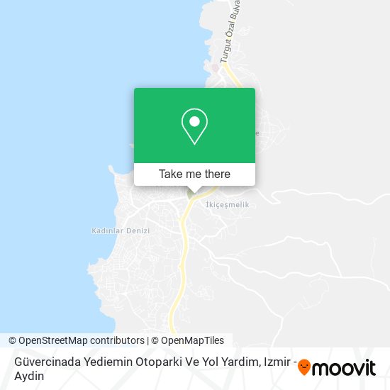 Güvercinada Yediemin Otoparki Ve Yol Yardim map