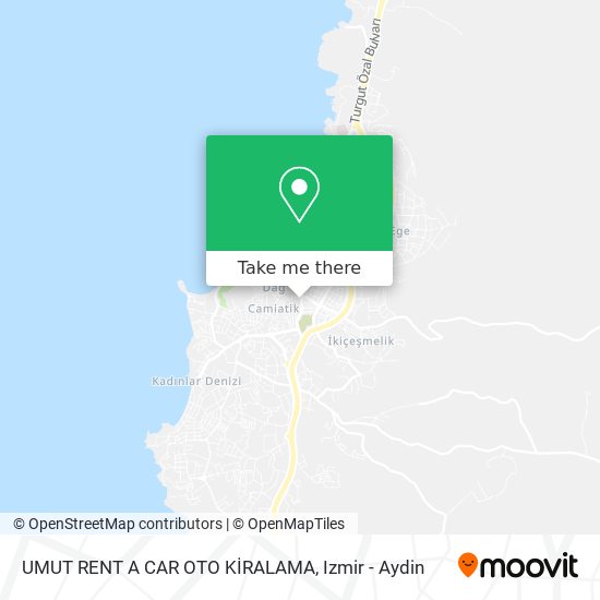 UMUT RENT A CAR OTO KİRALAMA map