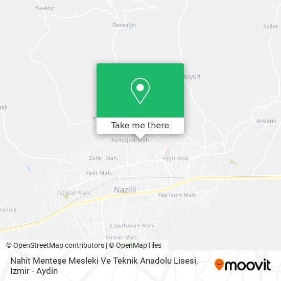 Nahit Menteşe Mesleki Ve Teknik Anadolu Lisesi map