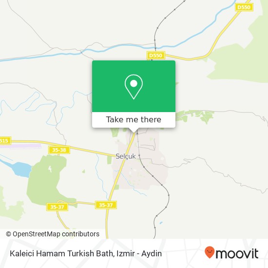 Kaleici Hamam Turkish Bath map