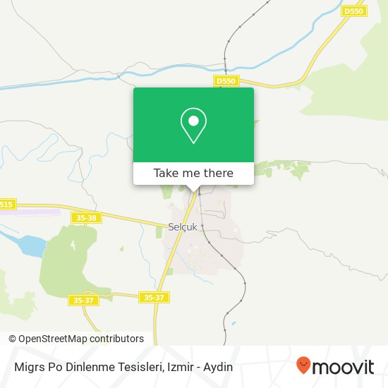 Migrs Po Dinlenme Tesisleri map