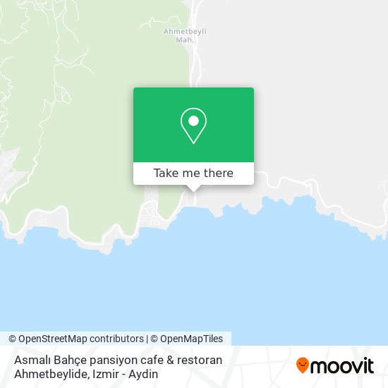 Asmalı Bahçe pansiyon cafe & restoran Ahmetbeylide map
