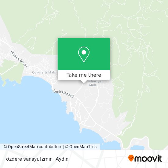 özdere sanayi map