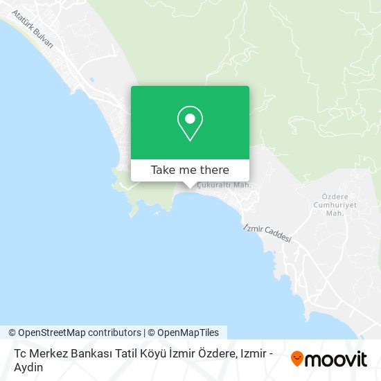 Tc Merkez Bankası Tatil Köyü İzmir Özdere map