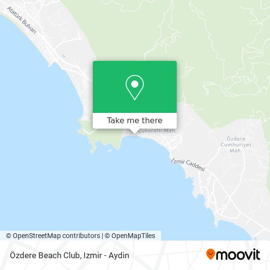 Özdere Beach Club map