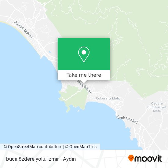 buca özdere yolu map