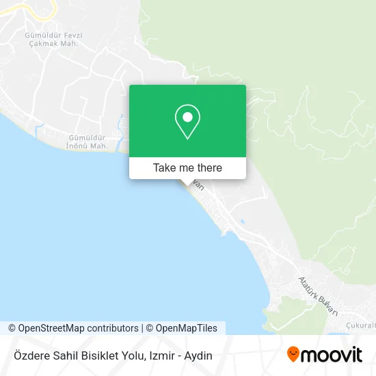 Özdere Sahil Bisiklet Yolu map