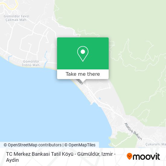 TC Merkez Bankasi Tatil Köyü - Gümüldür map