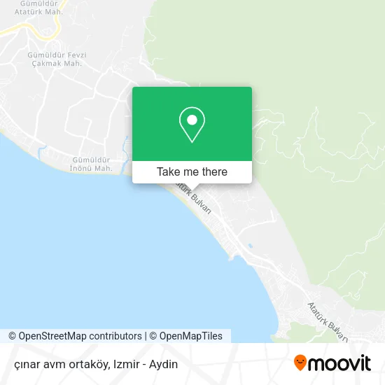 çınar avm ortaköy map