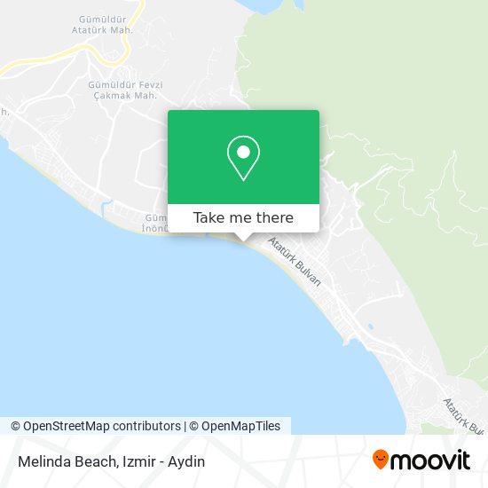 Melinda Beach map