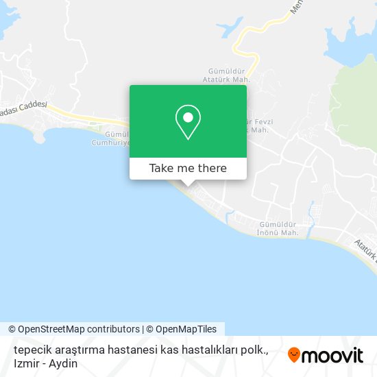 tepecik araştırma hastanesi kas hastalıkları polk. map