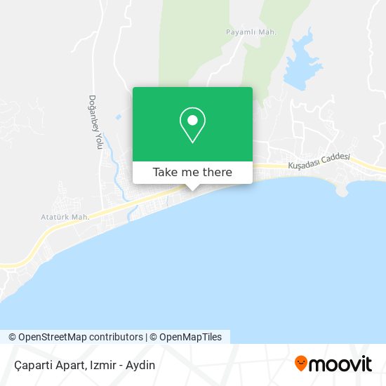 Çaparti Apart map