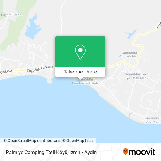 Palmiye Camping Tatil Köyü map