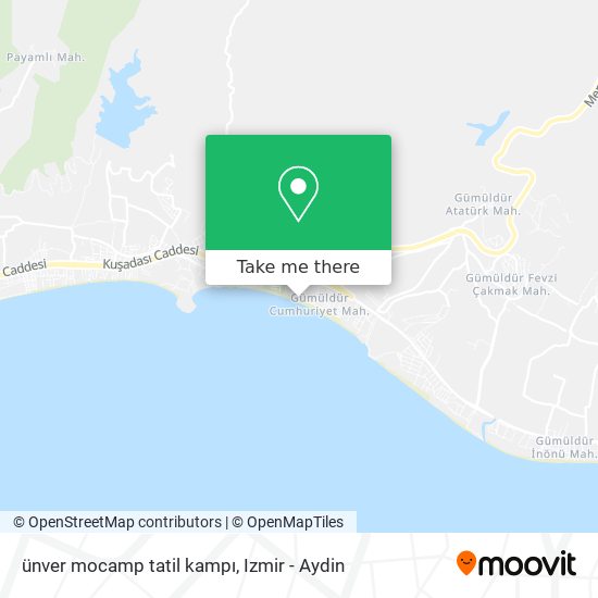 ünver mocamp tatil kampı map