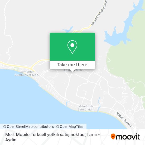 Mert Mobile Turkcell yetkili satış noktası map