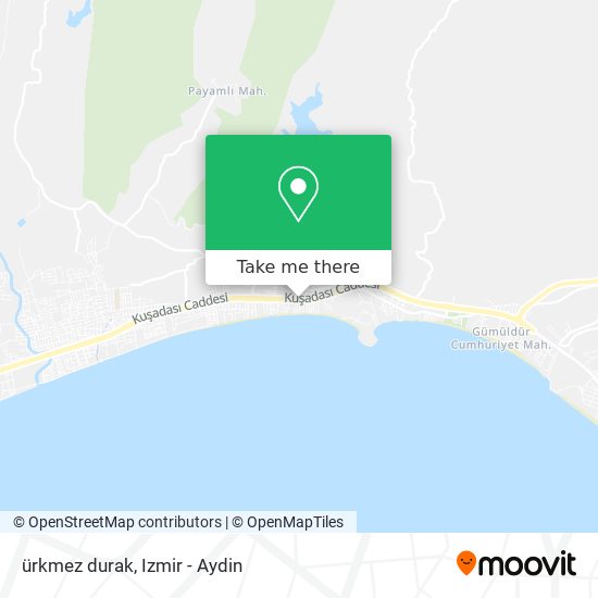 ürkmez durak map