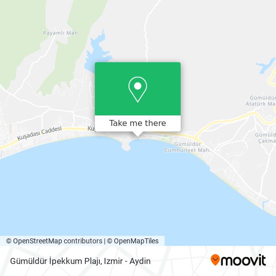 Gümüldür İpekkum Plajı map