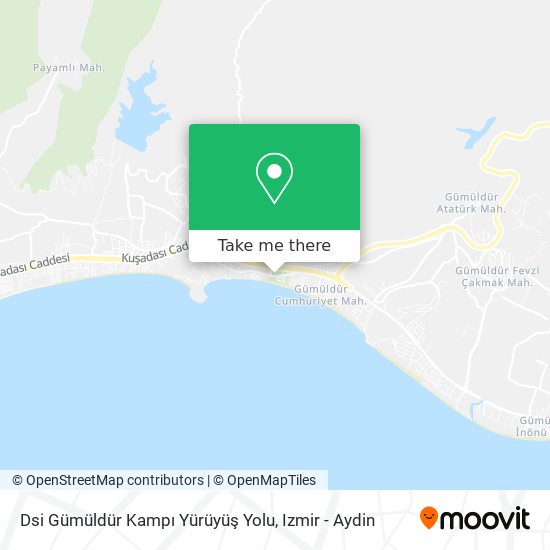 Dsi Gümüldür Kampı Yürüyüş Yolu map