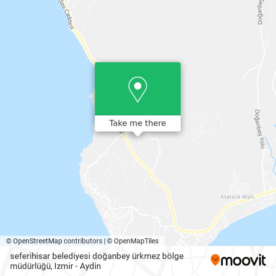 seferihisar belediyesi doğanbey ürkmez bölge müdürlüğü map