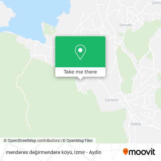 menderes değirmendere köyü map