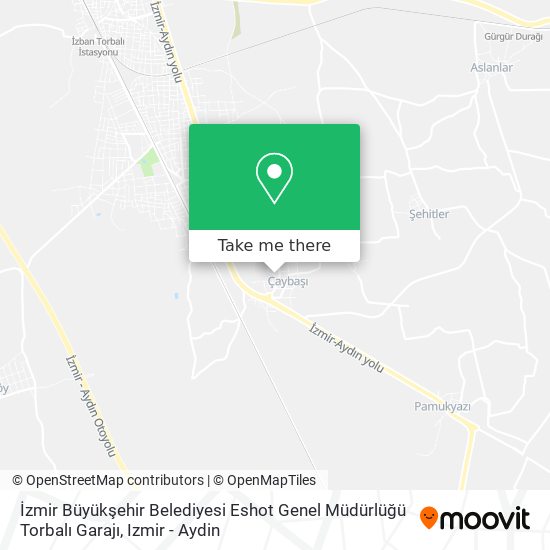 İzmir Büyükşehir Belediyesi Eshot Genel Müdürlüğü Torbalı Garajı map
