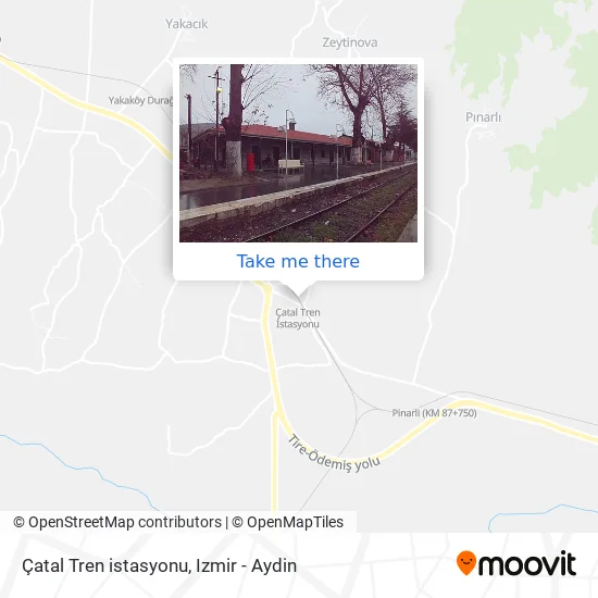 Çatal Tren istasyonu map