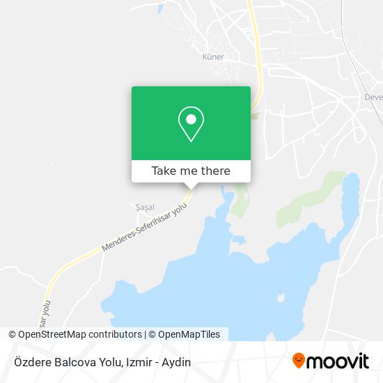 Özdere Balcova Yolu map