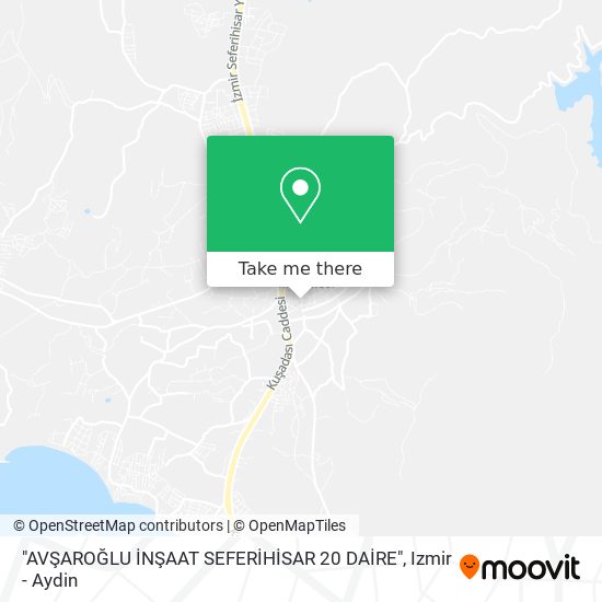"AVŞAROĞLU İNŞAAT SEFERİHİSAR 20 DAİRE" map