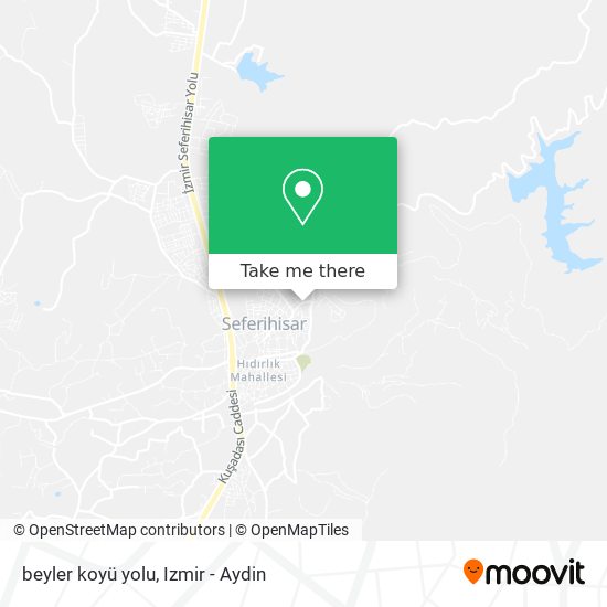 beyler koyü yolu map