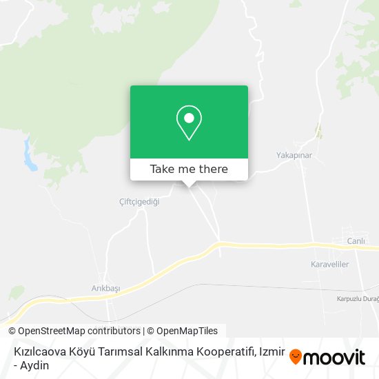 Kızılcaova Köyü Tarımsal Kalkınma Kooperatifi map