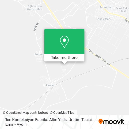 Ran Konfeksiyon Fabrika Altın Yıldız Üretim Tesisi map