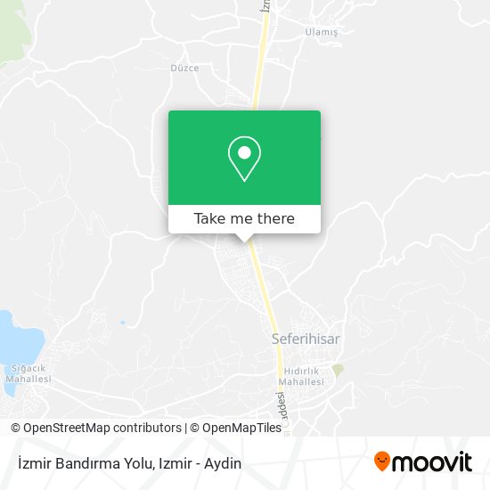 İzmir Bandırma Yolu map