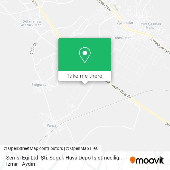 Şemsi Egi Ltd. Şti. Soğuk Hava Depo İşletmeciliği map