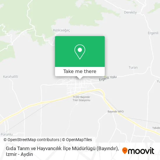 Gıda Tarım ve Hayvancılık İlçe Müdürlügü (Bayındır) map