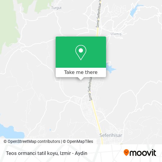 Teos ormanci tatil koyu map