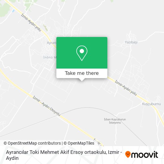 Ayrancılar Toki Mehmet Akif Ersoy ortaokulu map