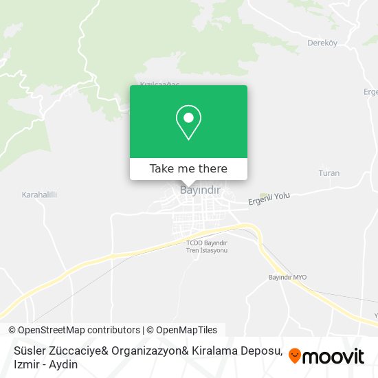 Süsler Züccaciye& Organizazyon& Kiralama Deposu map