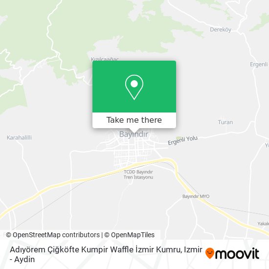 Adıyörem Çiğköfte Kumpir Waffle İzmir Kumru map