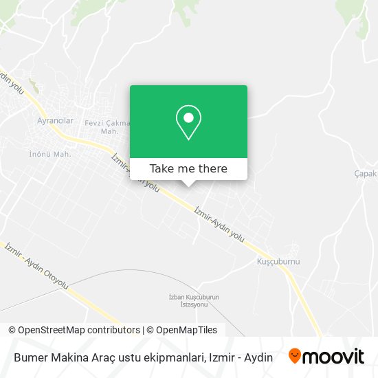 Bumer Makina Araç ustu ekipmanlari map