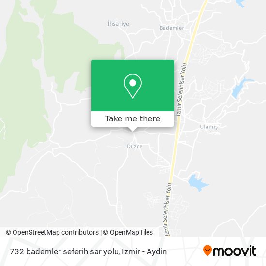 732 bademler seferihisar yolu map