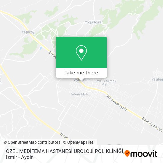 ÖZEL MEDİFEMA HASTANESİ ÜROLOJİ POLİKLİNİĞİ map