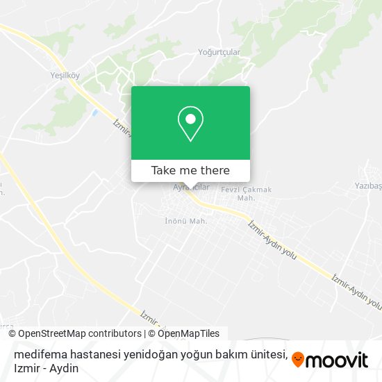 medifema hastanesi yenidoğan yoğun bakım ünitesi map