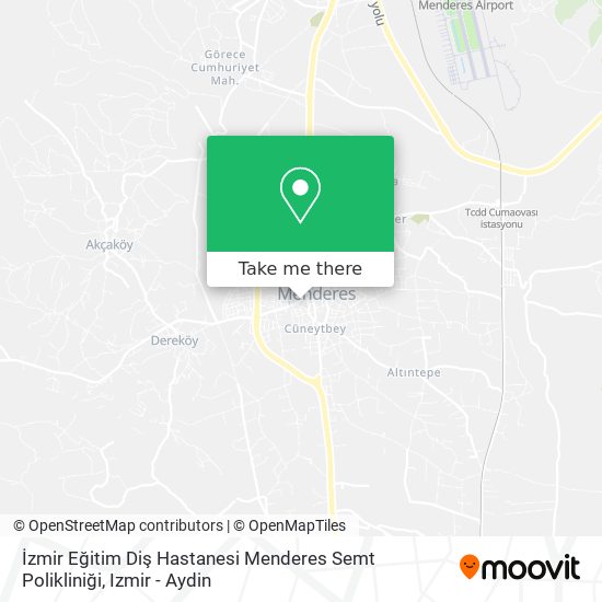 İzmir Eğitim Diş Hastanesi Menderes Semt Polikliniği map